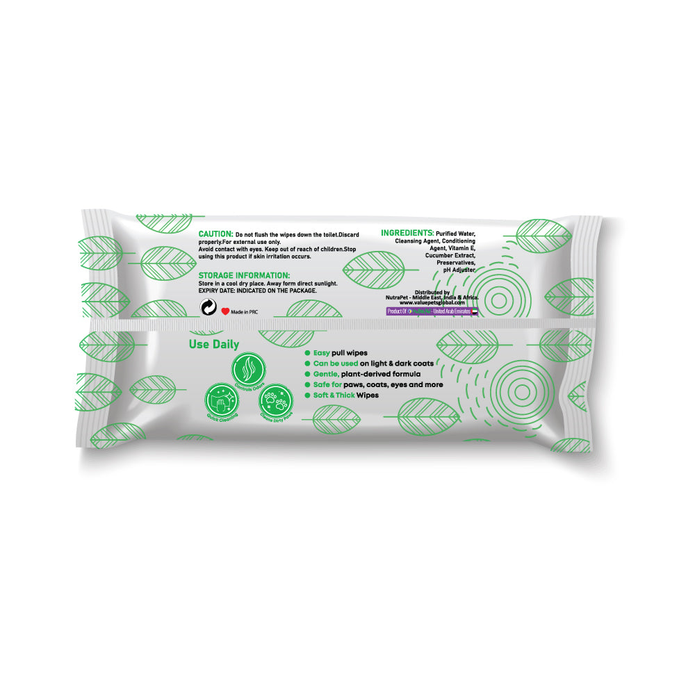 Furbath Natural Pet Wipes 80 Count- Floral