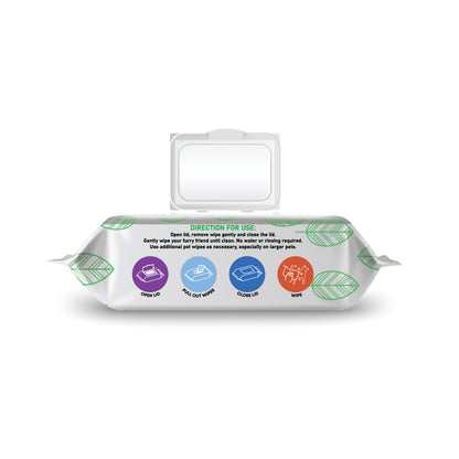 Furbath Natural Pet Wipes 80 Count - Unscented
