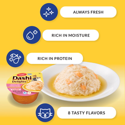 Inaba Cup Dashi Delights Chicken with Salmon - 70g