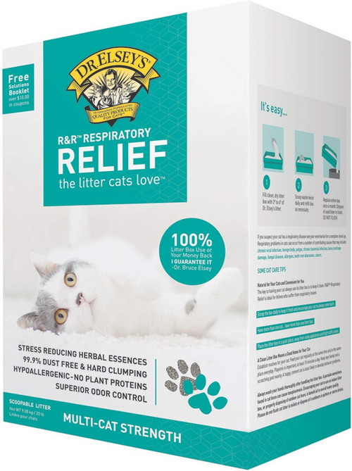 Dr. Elsey's Respiratory Relief Clumping Clay Litter 9kg