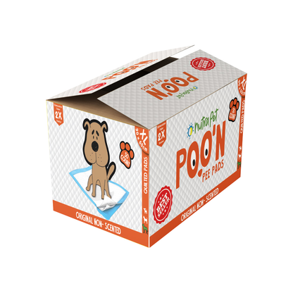 Nutrapet Poo N Pee Pads Original 60 Cms X 60 Cms 5 X Absorption With Floor Mat Stickers
