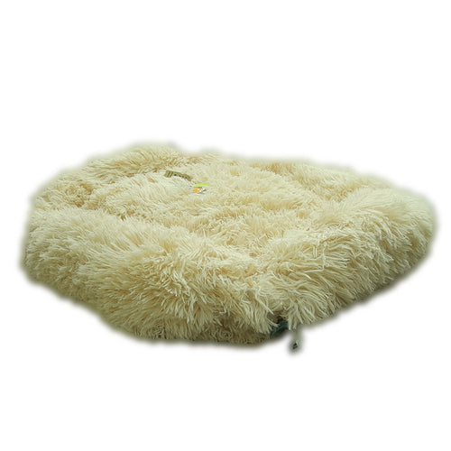 Grizzly Square Bed Cream - 90 x 56 x 18cm - Large