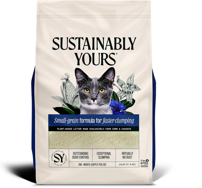 Sustainably Yours Natural Cat Litter Plus - 13lb /6 Kgs