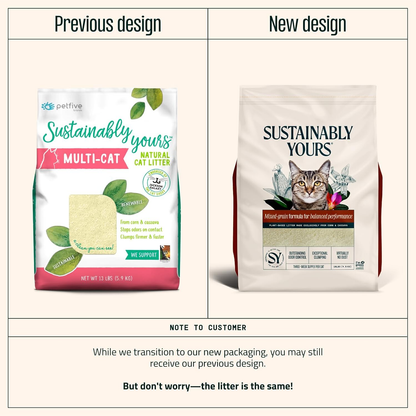 Sustainably Yours Natural Cat Litter - 13lb /6 Kgs