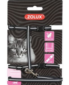Zolux Cat Harness & Leash Kit - Black