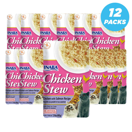 Inaba Chicken & Salmon Recipe 40G /Per Pc - Pack Of 12