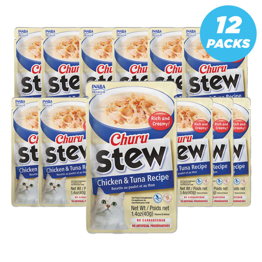Inaba Chicken Stew With Tuna 40G - Pack Of 12