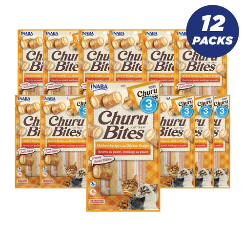 Inaba Churu Chicken Recipe Bites Chicken Recipe 30G /3 Pouches Per Pack - Pack Of 12