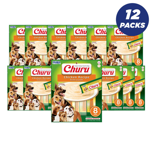 Inaba Churu Chicken Recipe 56G/4 Sticks Per Pack - Pack Of 12