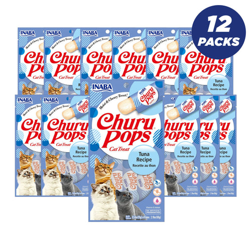 Inaba Churu Churu Pops Tuna 60G/4 Sticks Per Pack - Pack Of 12
