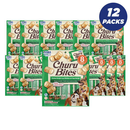 Inaba Churu Chicken Recipe Wraps Chicken With Tuna Recipe 96G/8 Packs Per Pack - Pack Of 12