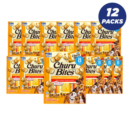 Inaba Churu Chicken Recipe Wraps Chicken Recipe 96G/8 Packs Per Pack - Pack Of 12