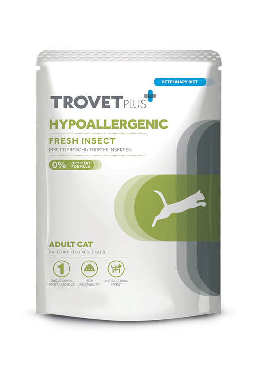 Trovet Plus Pouch Cat Hypoallergenic Insect Wet Food 85g