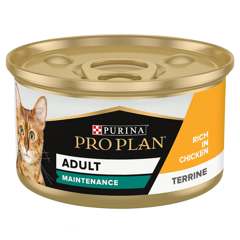 Pro Plan Adult Maintenance, Wet Cat Food, Terrine rich in Chicken 85g