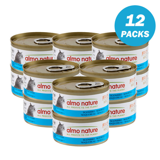 Almo Nature Jelly - Mackerel Wet food 70 g - Pack of 12