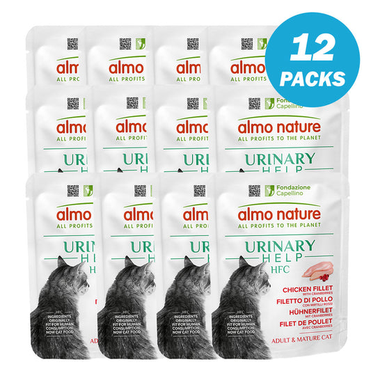 Almo Nature Urinary Help Chicken Fillet with Cranberries Wet food 50 g - Pack of 12