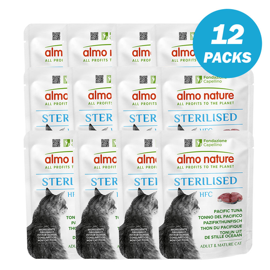 Almo Nature Sterilised Pacific Tuna Wet food 50 g - Pack of 12