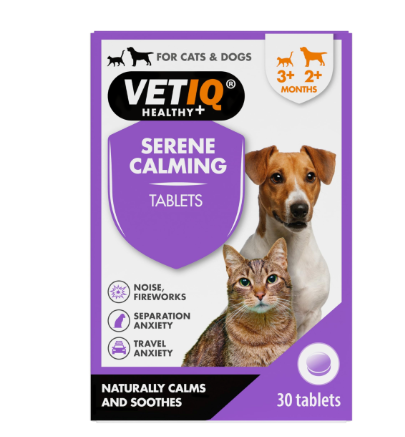 VETIQ Serene Calming for Cats & Dogs 30 Tablets