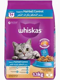 Whiskas Junior Ocean Fish with Milk Dry Cat Food - 1.1KG