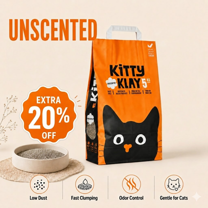 Kitty Klay Bentonite Clumping Cat Litter - Original 5Kg