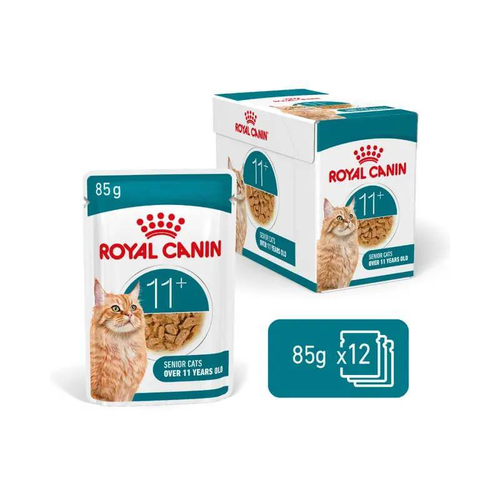 Royal Canin Feline Health Nutrition Ageing 11+ Jelly (Wet Food - Pouches) 12 x 85g