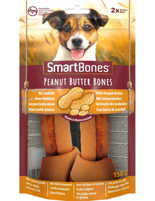 Smartbones Peanut Butter Medium 2Ct