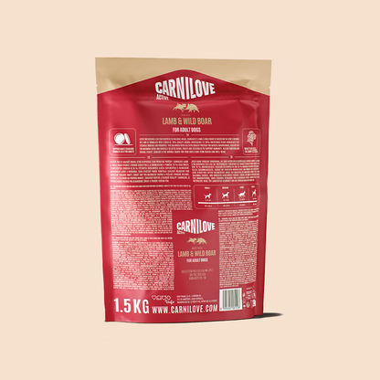 Carnilove Lamb & Wild Boar For Adult Dogs 1.5kg