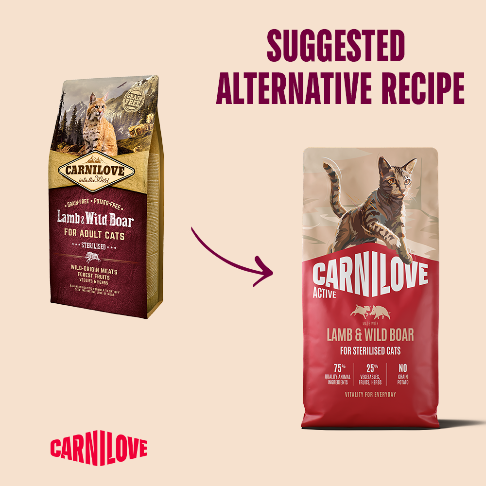 Carnilove Lamb & Wild Boar for Adult Cats 6kg