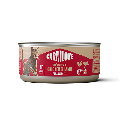 Carnilove Chicken & Lamb for Adult Cats (Wet Food Cans) 100g