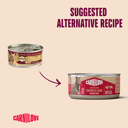 Carnilove Chicken & Lamb for Adult Cats (Wet Food Cans) 100g