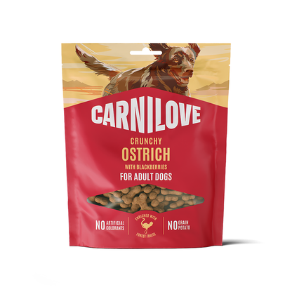 Carnilove Ostrich with Blackberries Crunchy Snack for Dogs 200g