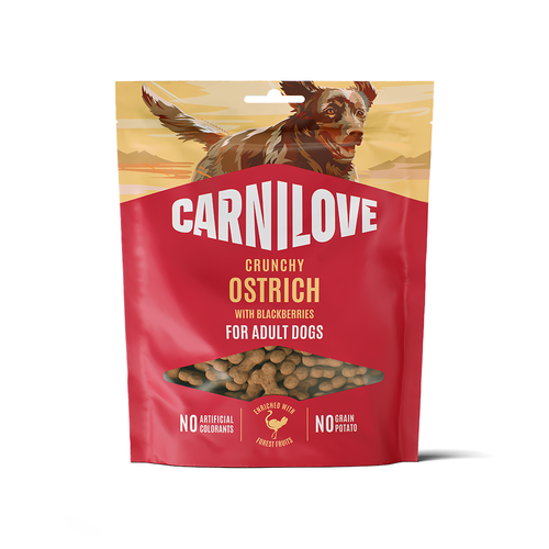 Carnilove Ostrich with Blackberries Crunchy Snack for Dogs 200g