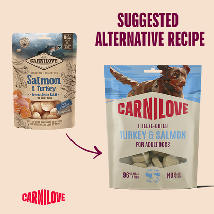 Carnilove Freeze-Dried Raw Snacks Salmon & Turkey 60g