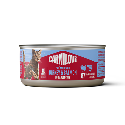 Carnilove Turkey & Salmon for Adult Cats (Wet Food Cans) 100g