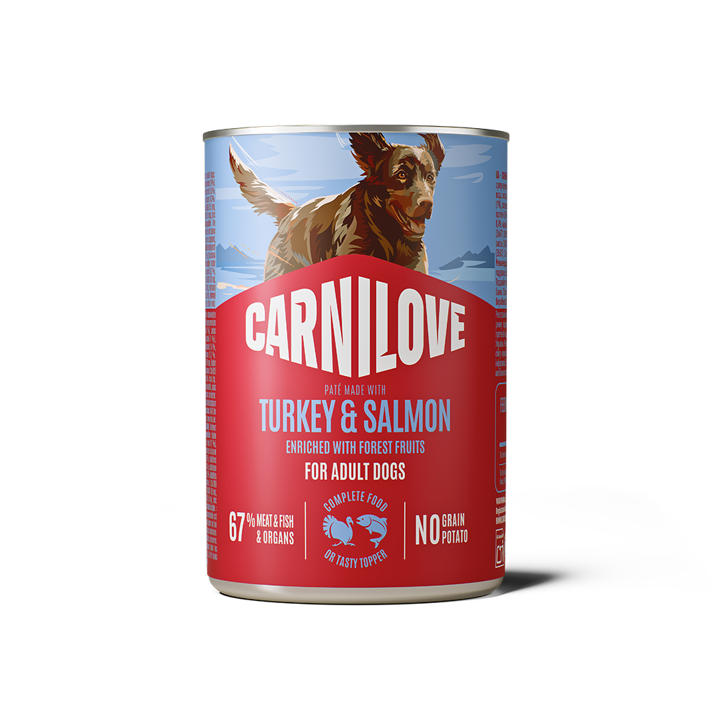 Carnilove Salmon & Turkey for Adult Dogs (Wet Food Cans) 400g