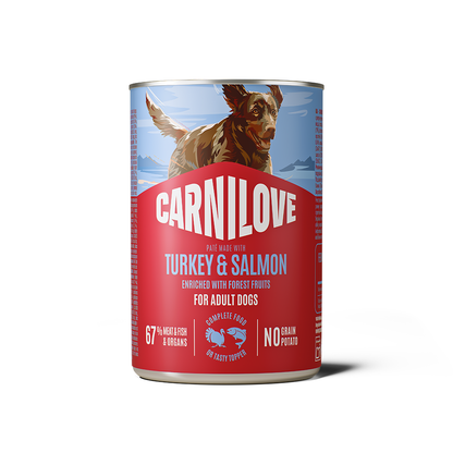 Carnilove Salmon & Turkey for Adult Dogs (Wet Food Cans) 400g
