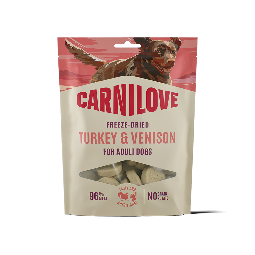Carnilove Freeze-Dried Raw Snacks Venison & Turkey 60g