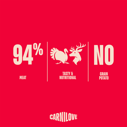 Carnilove Freeze-Dried Raw Snacks Venison & Turkey 60g