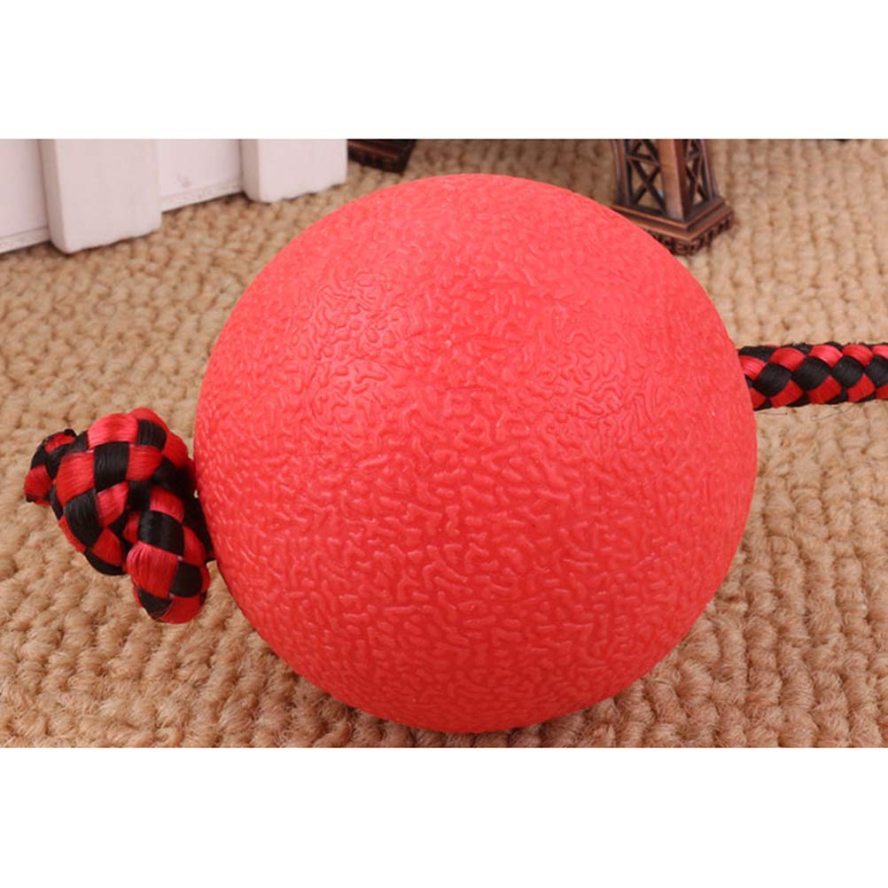 Rubz Rubber Ball with Rope Medium - Dia 6cm