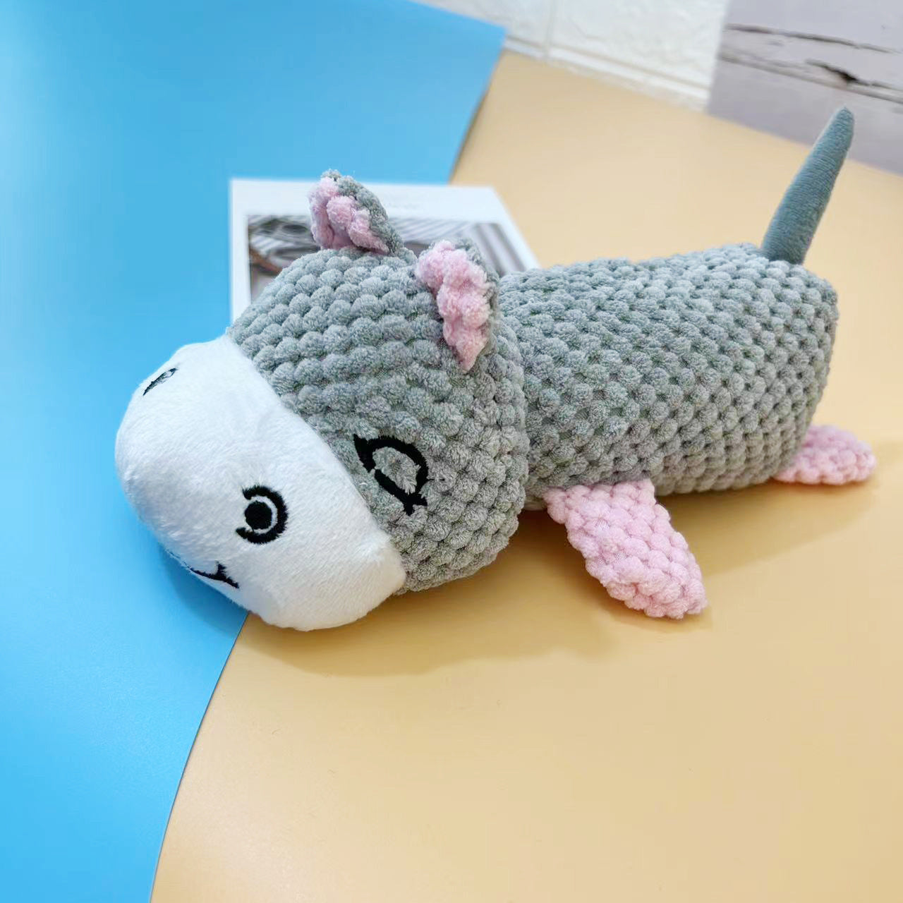 Plush Pet Squeakz Zebby/Bunny/Froggy Dog Toy - 25 x 15cm