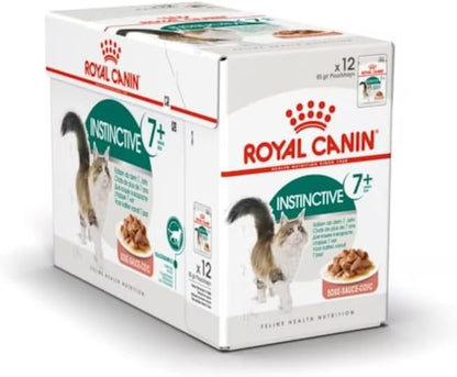 Royal Canin Feline Health Nutrition Instinctive +7 Gravy (WET FOOD - Pouches) Pack of 12