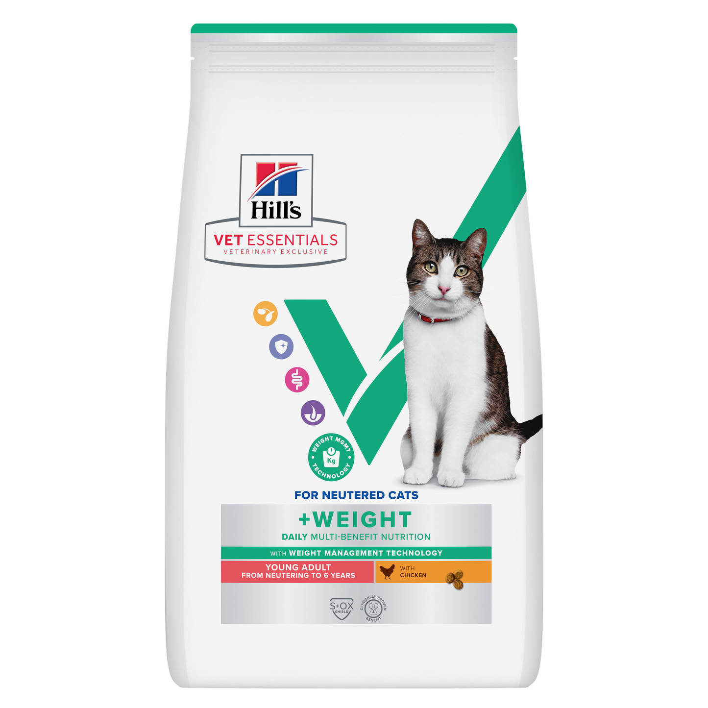 Hill’s Vet Essentials Multi- Benefit+ Weight Young Adult Cat Food with Chicken 250g