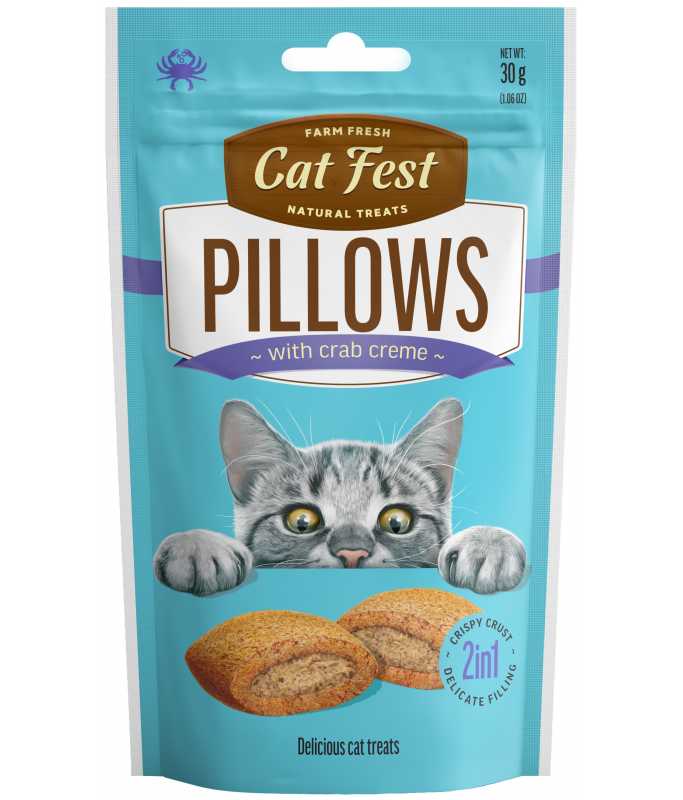 Cat Fest Pillows With Crab Cream-30g