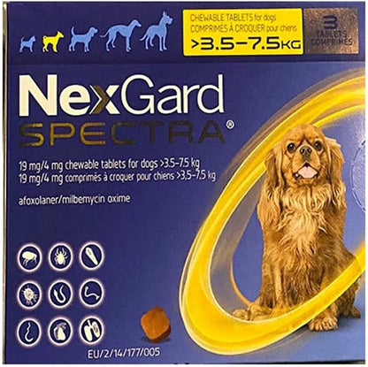 Nexgard Spectra S (3.6-7.5 Kg)