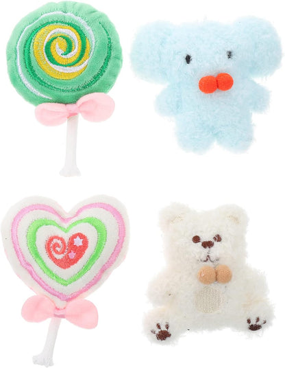Wild Catz Lollyz Plush Catnip Cat Toy with Multicolours 7 x 8cm