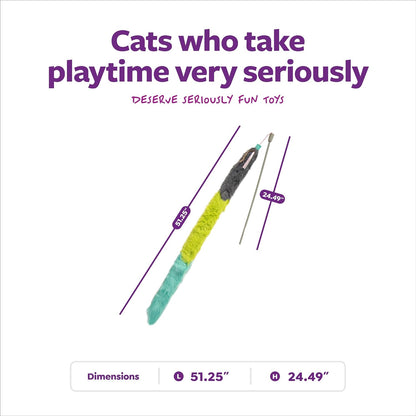 SmartyKat Crazy Catch Crinkle and Catnip Wand Cat Toy