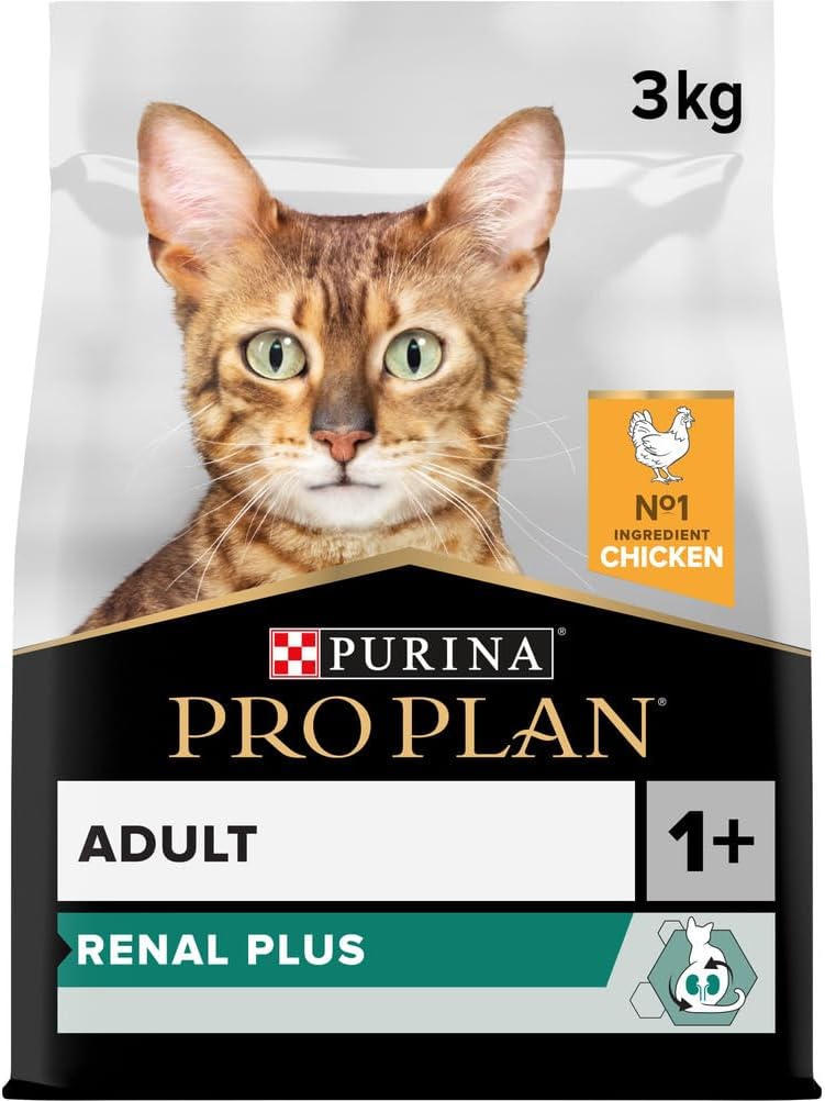 Pro Plan Adult Renal Plus Everyday Dry Cat Food with Chicken, 3 kg