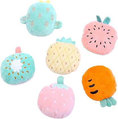 Wild Catz Fruitz Plush Catnip Cat Toy with Multicolours 8 x 9cm