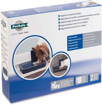 PetSafe Digital 2-Meal Automatic Pet Feeder – Digital Timer Feeder for Cats & Dogs UAE