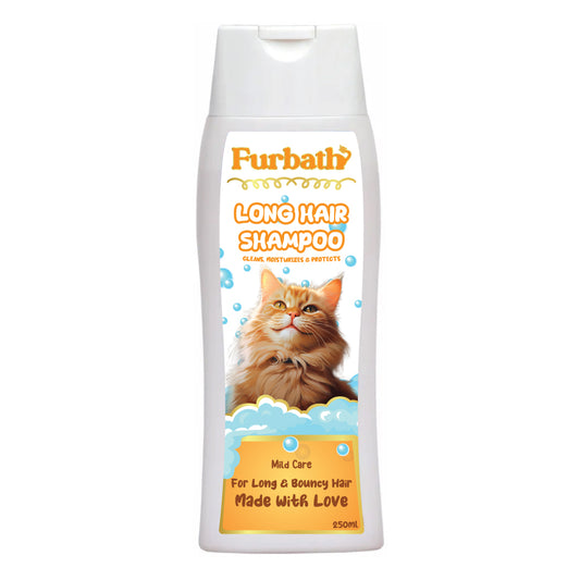 Furbath Long Hair Shampoo for Cats for long and Bouncy Hairs - 250ml
